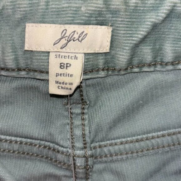 J.Jill Womens Corduroy Authentic Fit Bootcut Stretch Pants Size 8 Petite Green - Picture 6 of 8